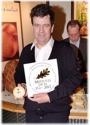 salon agriculture 2012 médaille d'or pour le fromage du Curé Nantais