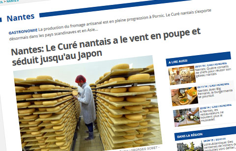 Article 20 minutes, le froamge du curé nantais s'exporte au Japon